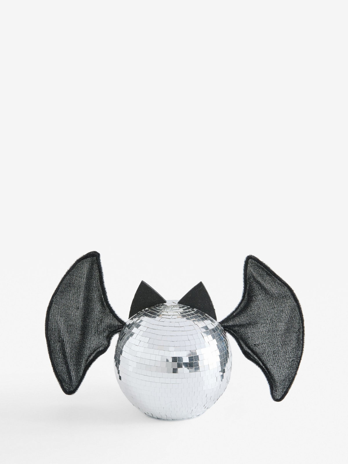 Silver Halloween Disco Bat Decoration