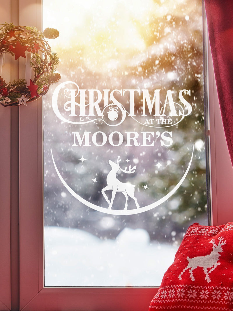 Personalised Christmas Family Window Sticker by Loveabode