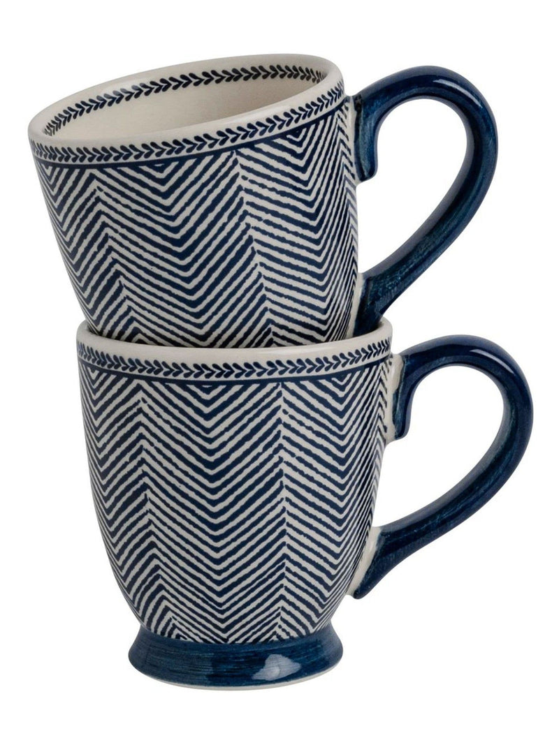 Laura Ashley Set of 2 Blue Edwin Small Mugs