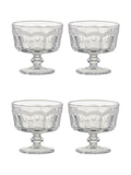 Artland clear pearl ridge mini trifle bowls set of 4 - British product