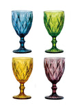 Artland Purple Highgate glass goblets set of 4 17cm - British product
