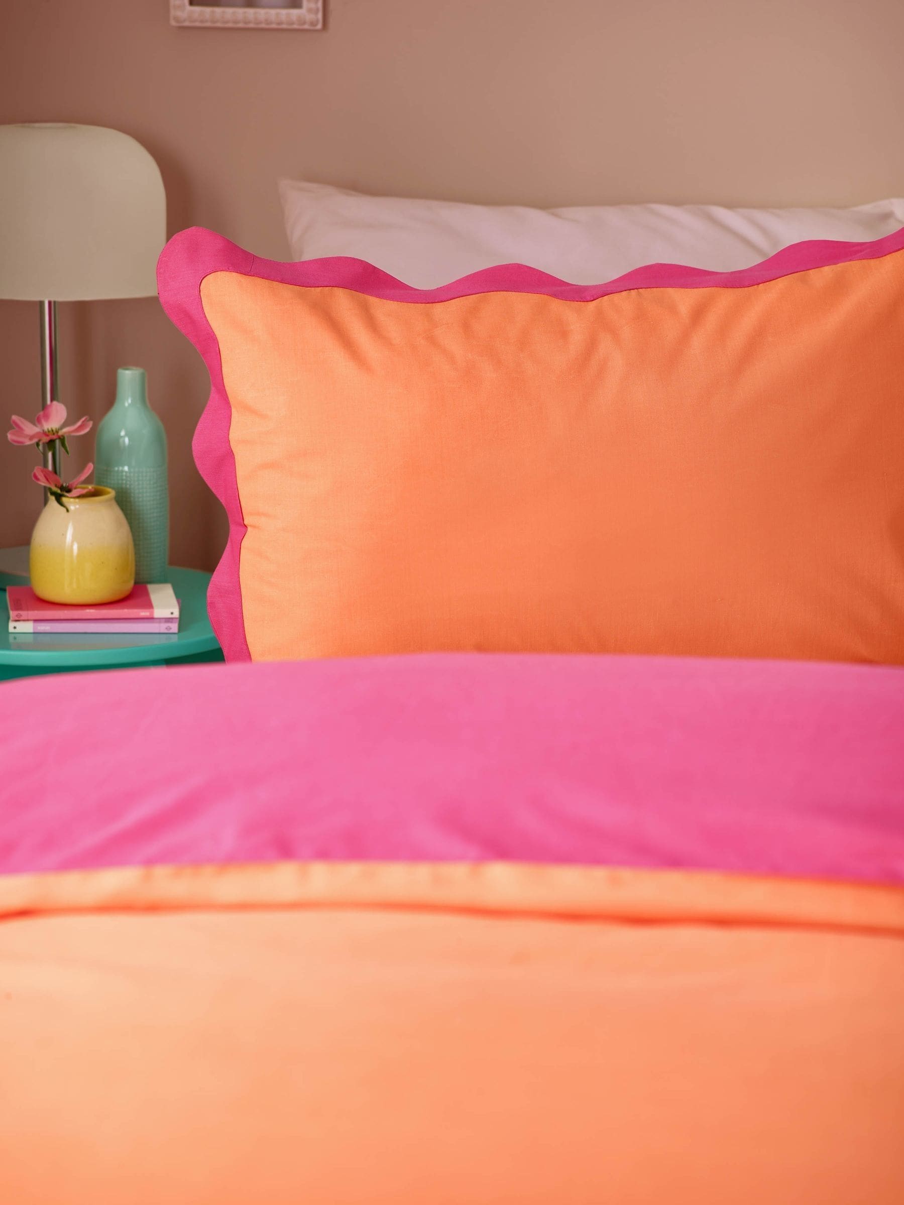 heya home Coral Scallop Duvet Set, UK version