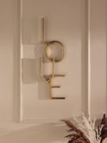Gold LOVE Word Metal Wall Plaque