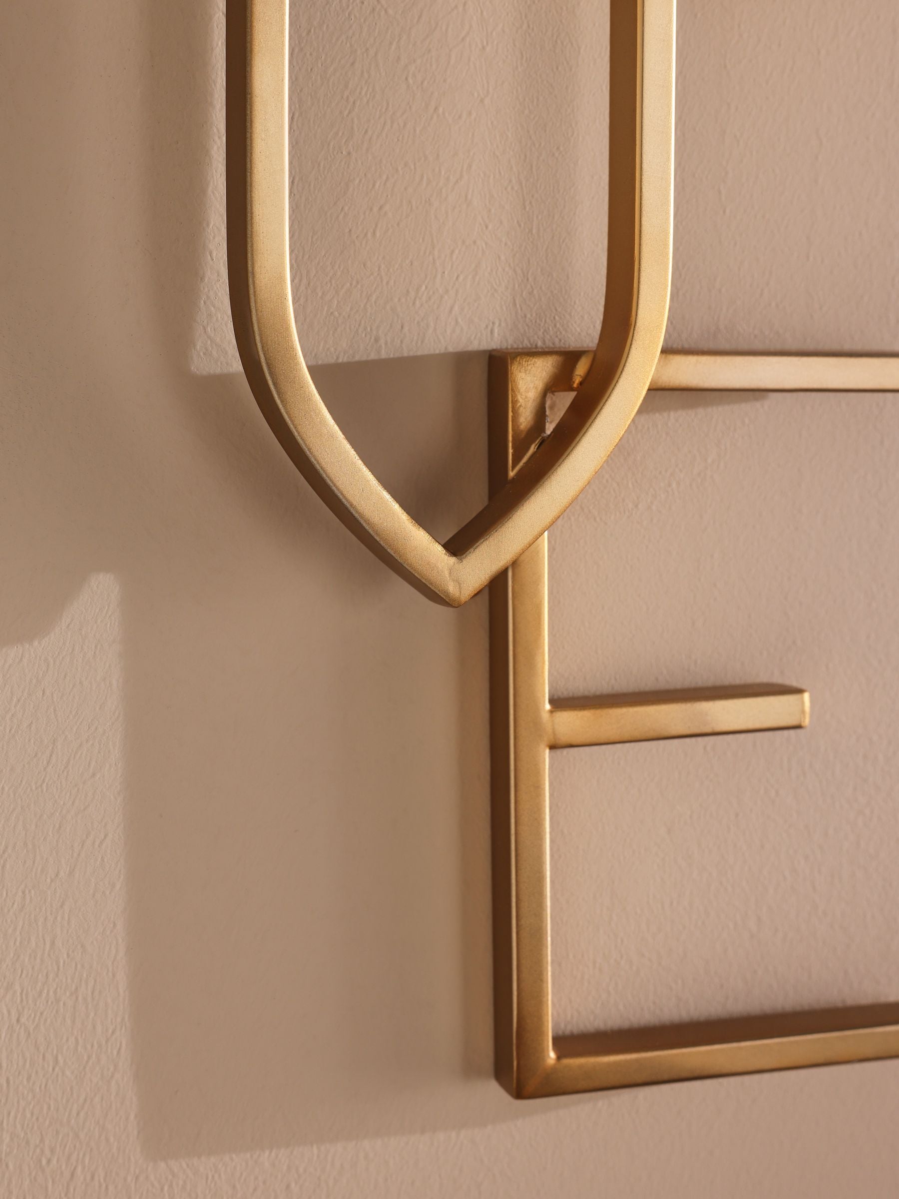 Gold LOVE Word Metal Wall Plaque