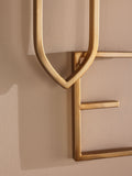 Gold LOVE Word Metal Wall Plaque