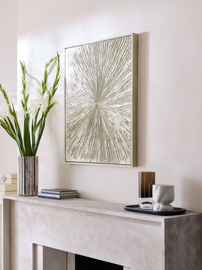 Sosandar Natural Textured Abstract Wall Art
