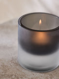 Sosandar charcoal grey frosted glass tea light holders set of 2 (British brand)