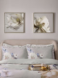 Lipsy cream flower wall art set of two 60cm x 60cm, UK version