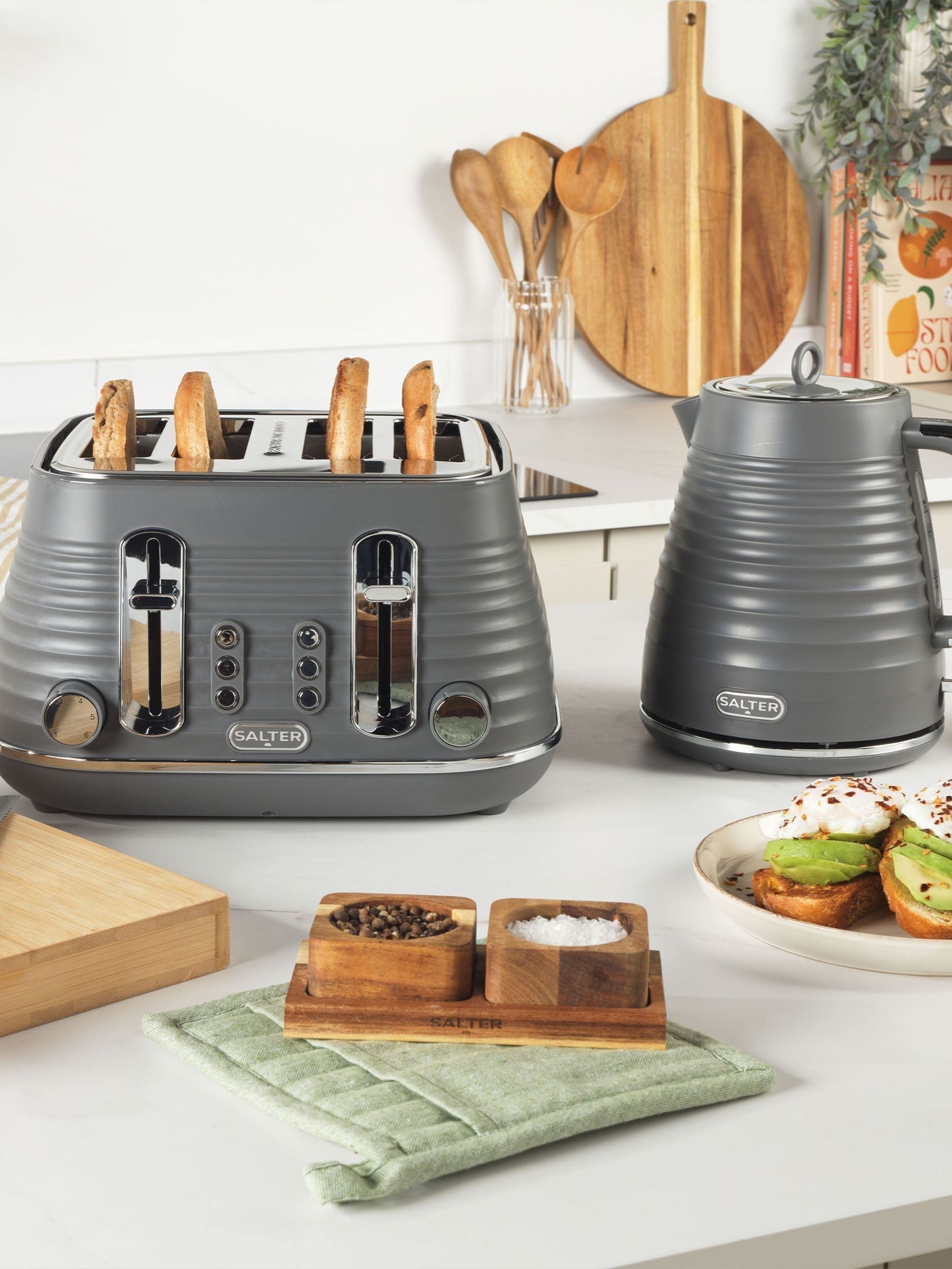 Salter Grey Ripple kettle 1.7 litre (British brand)