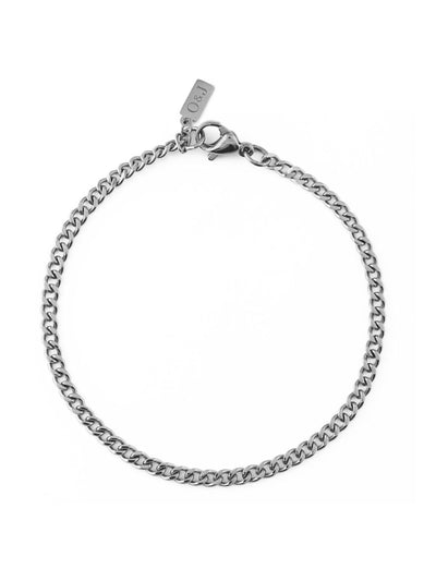 Orelia London Silver Tone Fine Curb Chain Bracelet Traditional Jewelry
