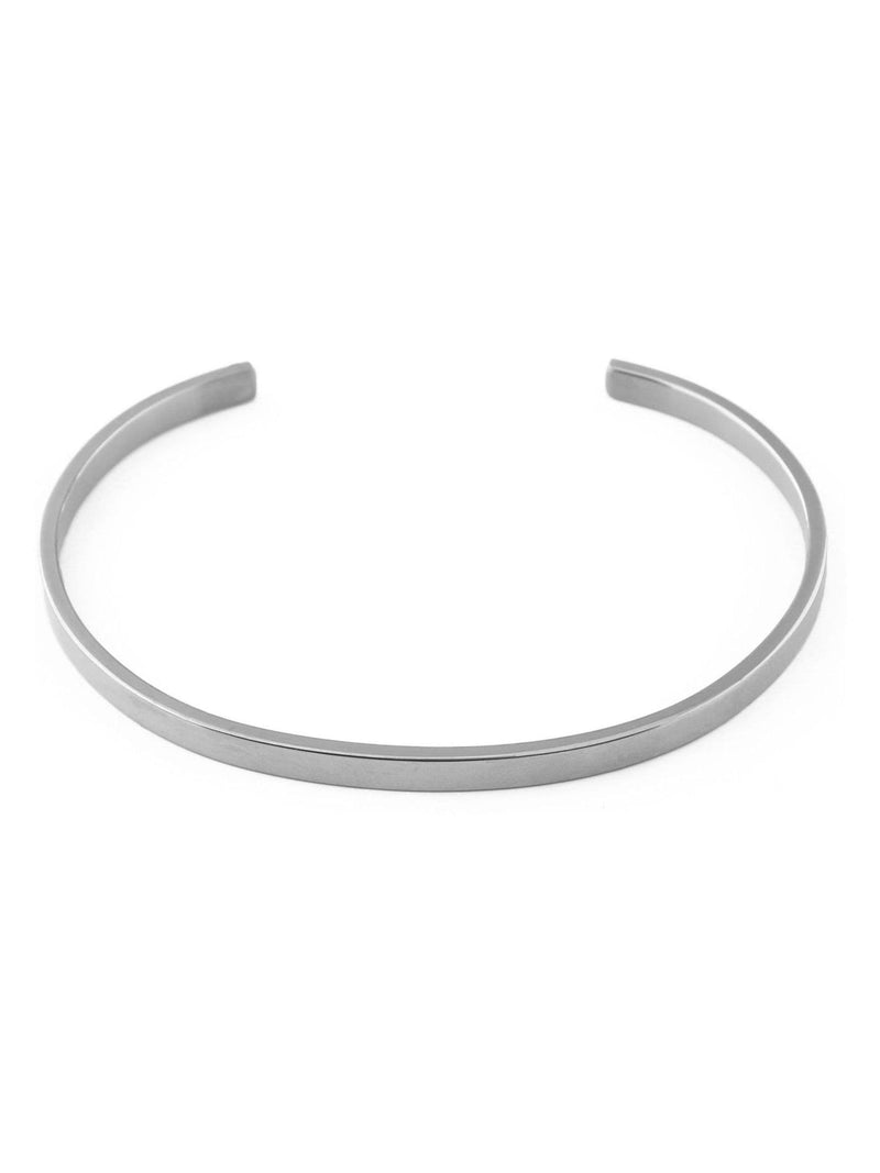 Orelia London Silver Tone Simple Metal Cuff Bracelet
