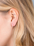 Orelia London Pave Huggie Hoop Earrings