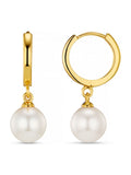 Orelia London pearl drop huggie earrings gold tone, imported from the UK