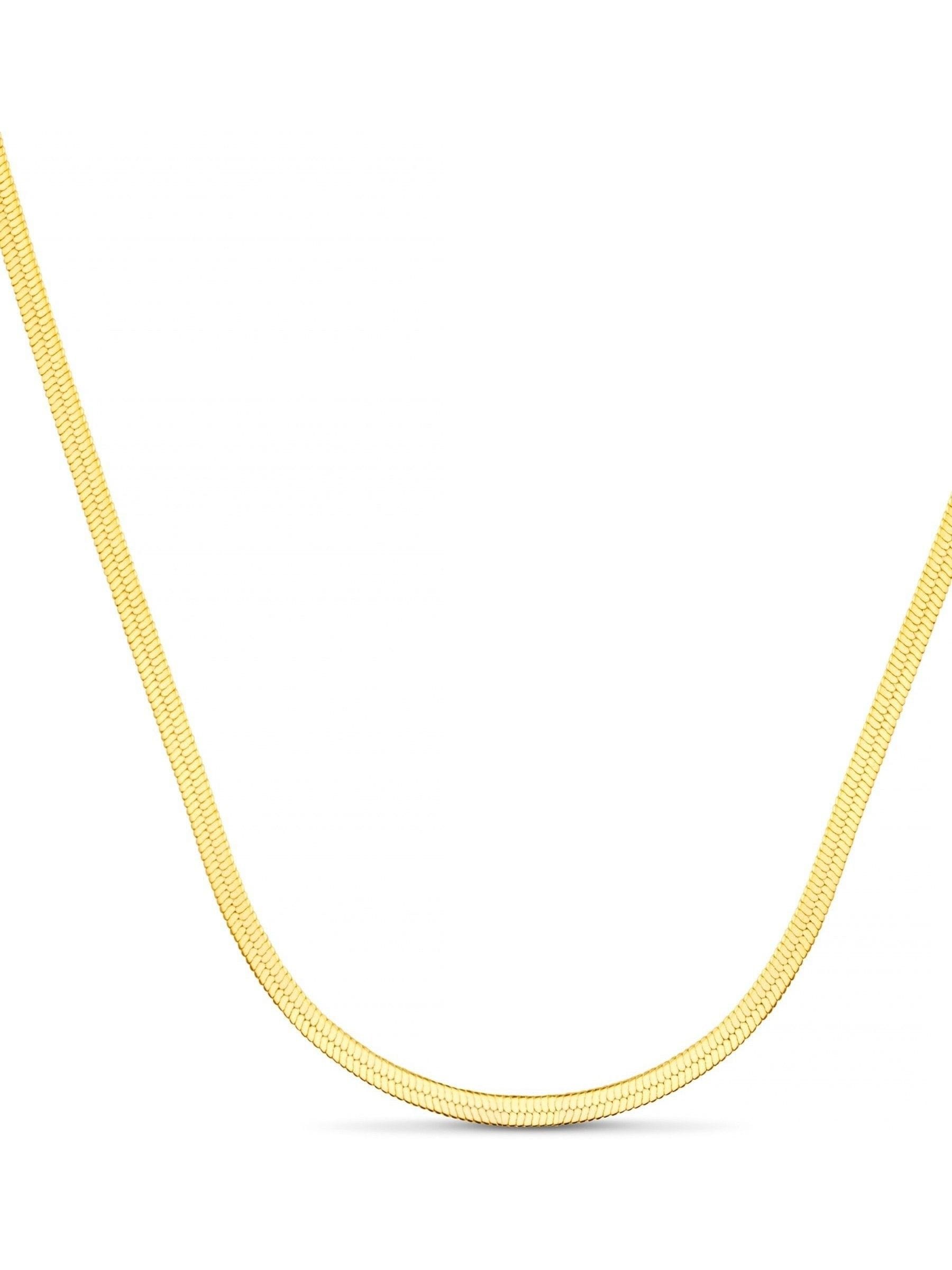 Orelia London gold tone flat snake chain necklace, imported from the UK