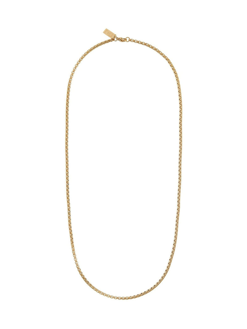 Orelia London gold tone round box chain necklace, imported from the UK