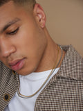 Orelia London gold tone round box chain necklace, imported from the UK