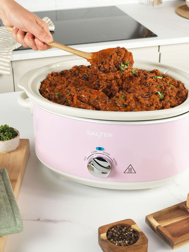Salter Pink Retro 6.5L slow cooker (British brand)