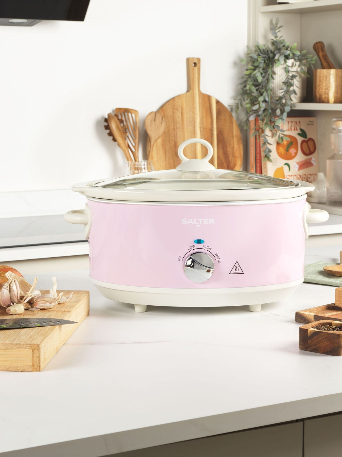Salter Pink Retro 6.5L slow cooker (British brand)