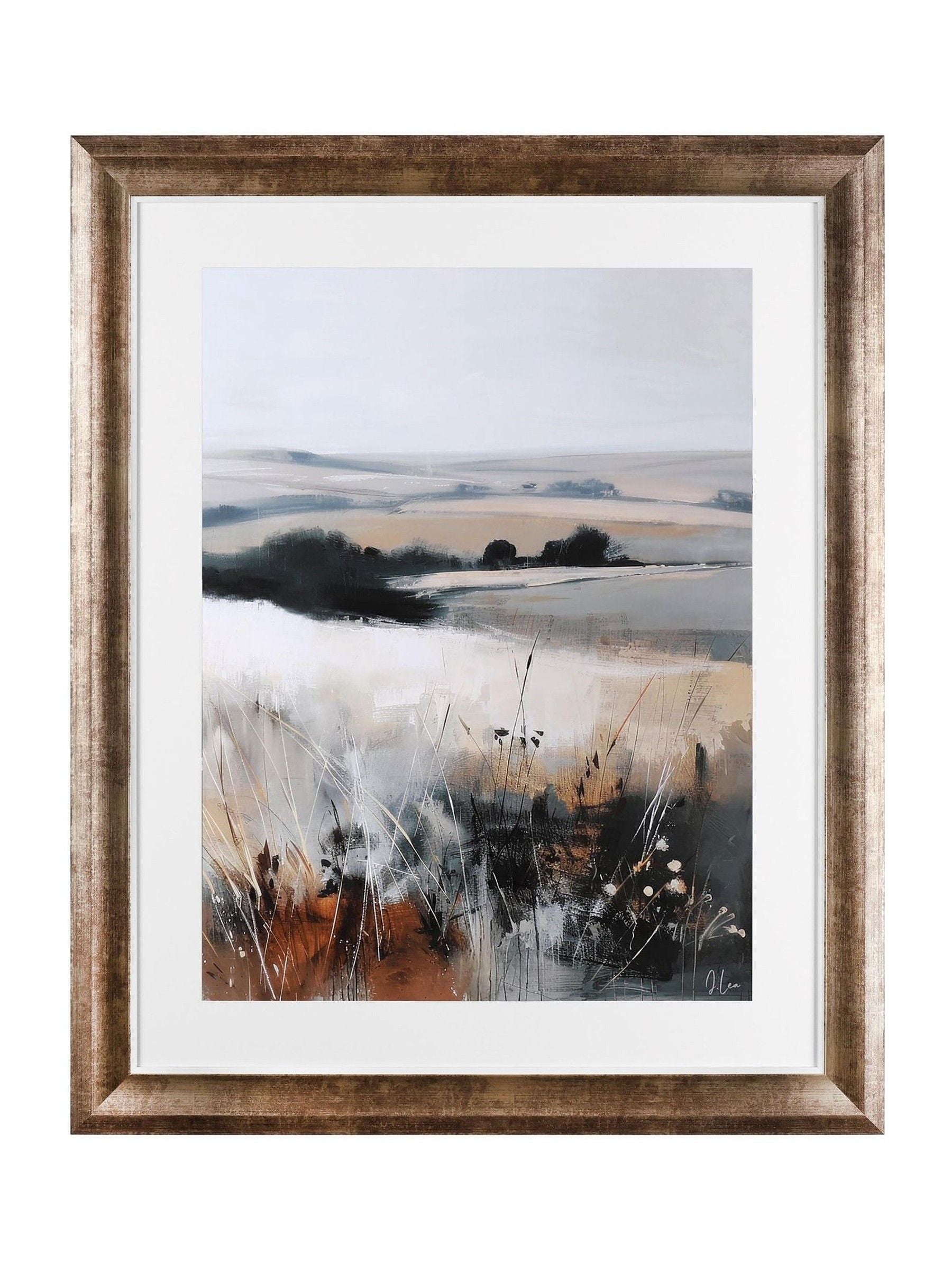 Joanne Lea Autumn Fields framed wall art 81x66cm - British product