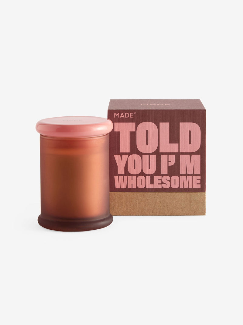MADE.COM Vetiver and Cedarwood Fragranced Candle, imported from the UK
