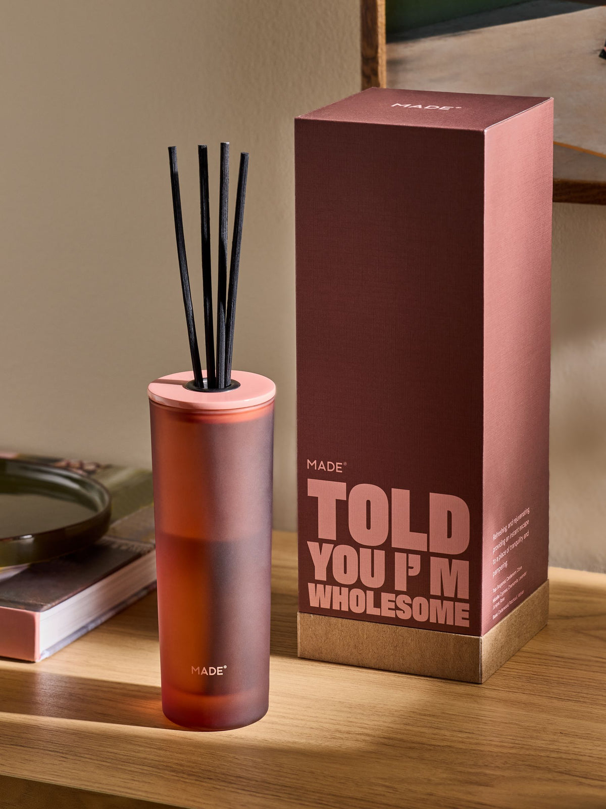 MADE.COM Vetiver and Cedarwood reed diffuser 200ml, imported from the UK