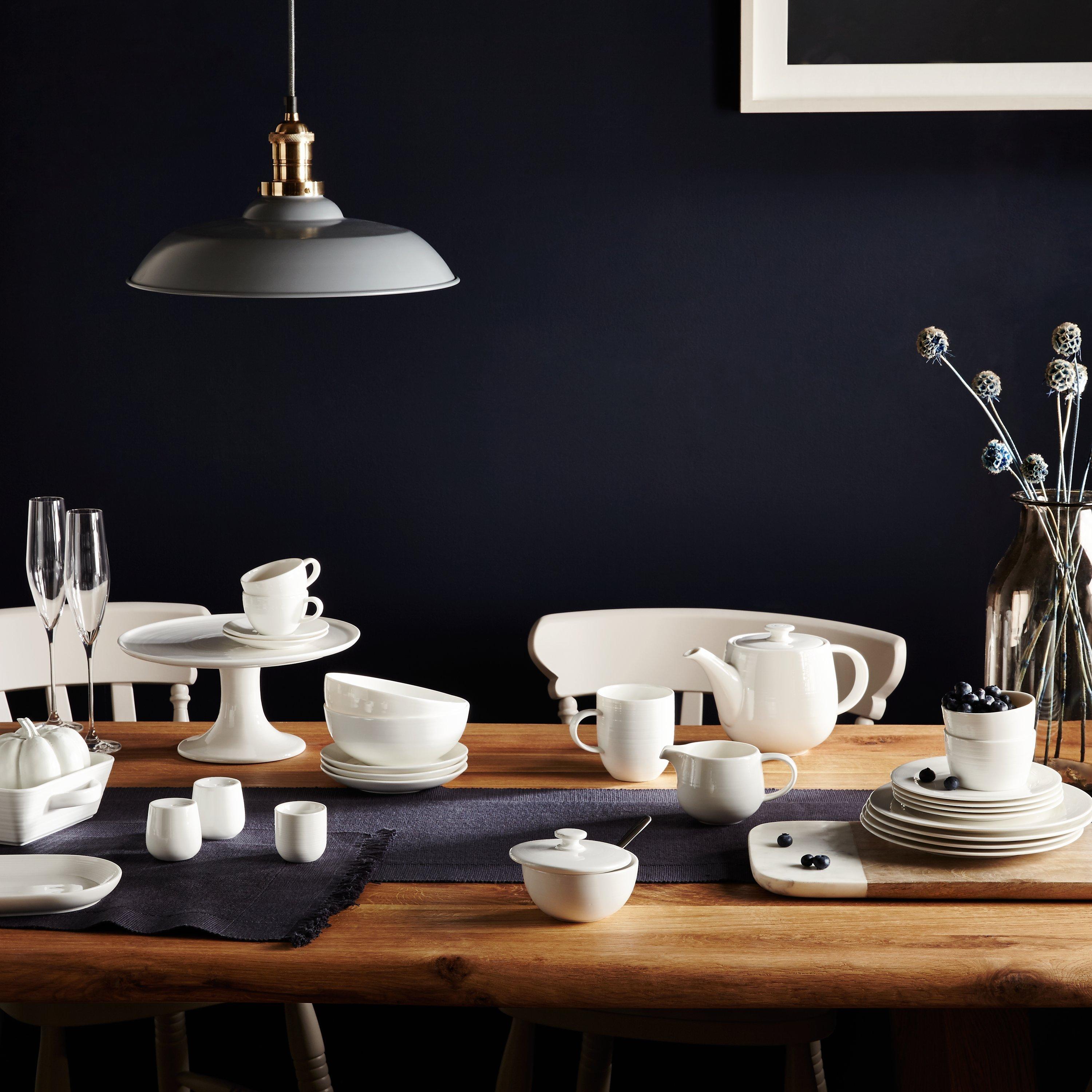John Lewis Luna Fine China Serve Bowl natural 27cm, UK version