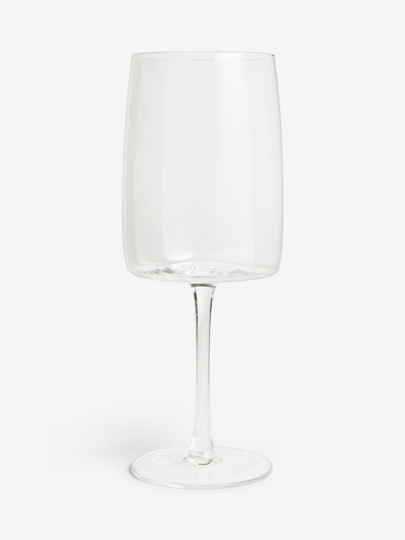 Clear Angular Set of 4 Red Wine Glasses