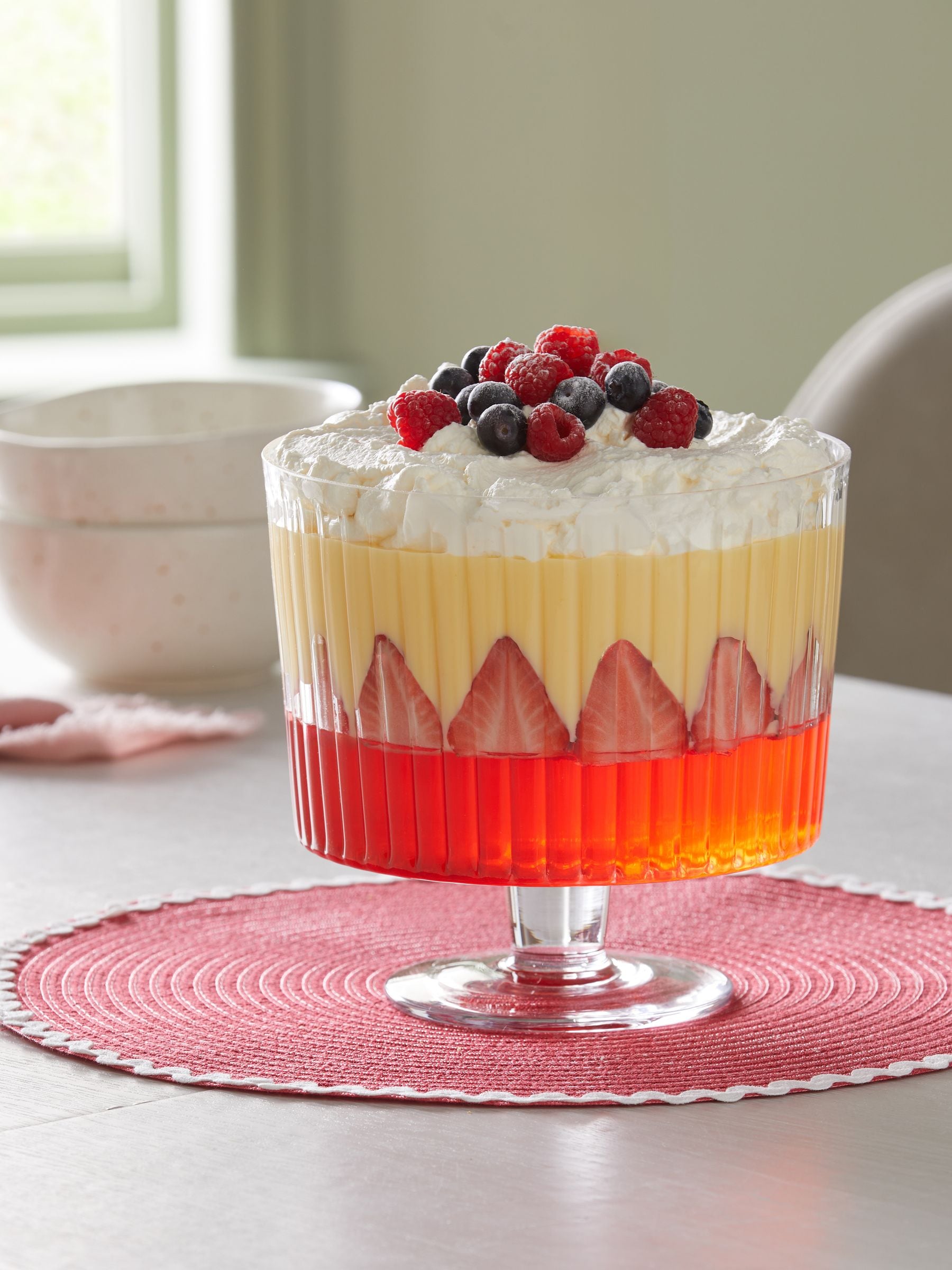 Glass Trifle Bowl - British product