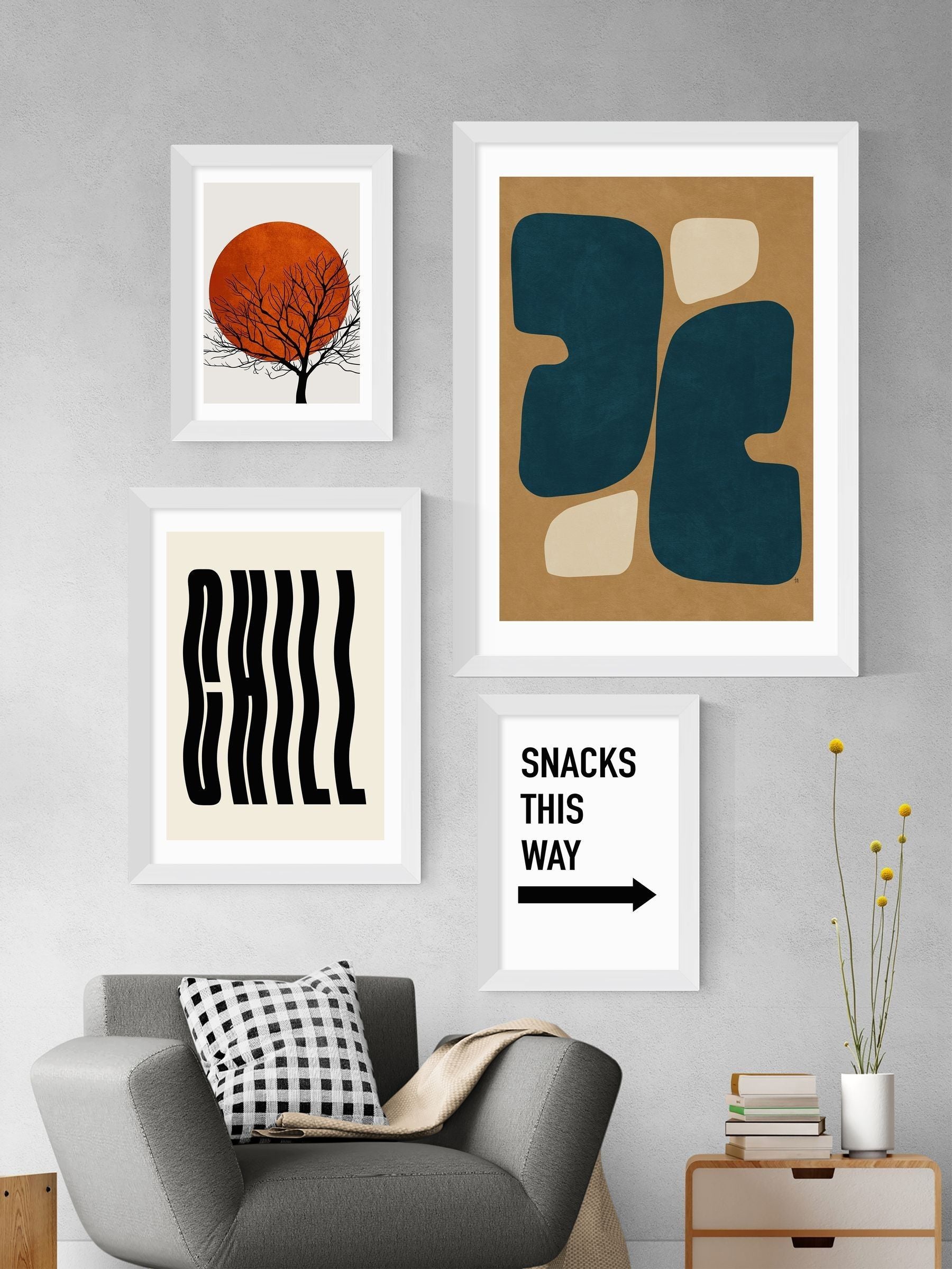 East End Prints White Warm Winter art print - British product