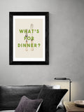 East End Prints Black What's For Dinner by The 13 Prints