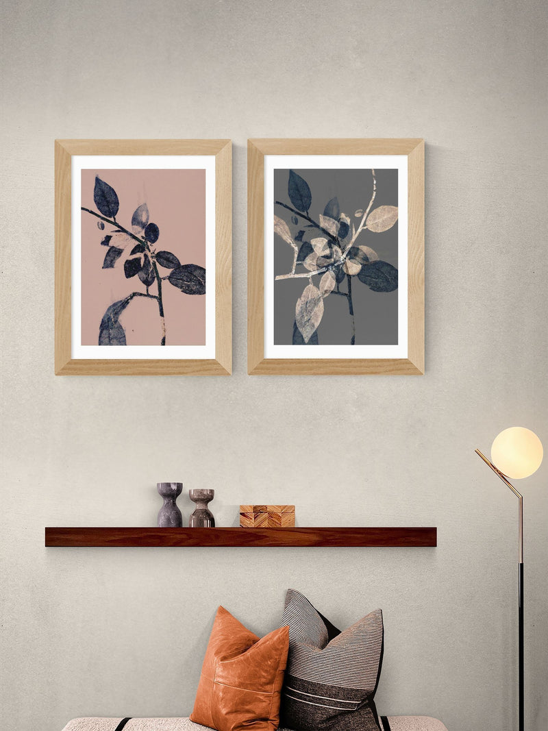 East End Prints Oak Branching Diptych by Herald Black