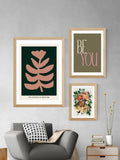 Apricot+Birch Oak Be You art print, imported from the UK