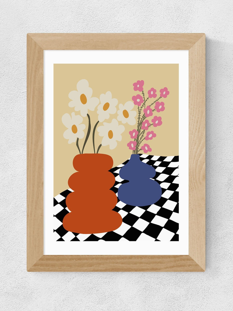 East End Prints Oak Two Blooming Pottery framed art print - British product