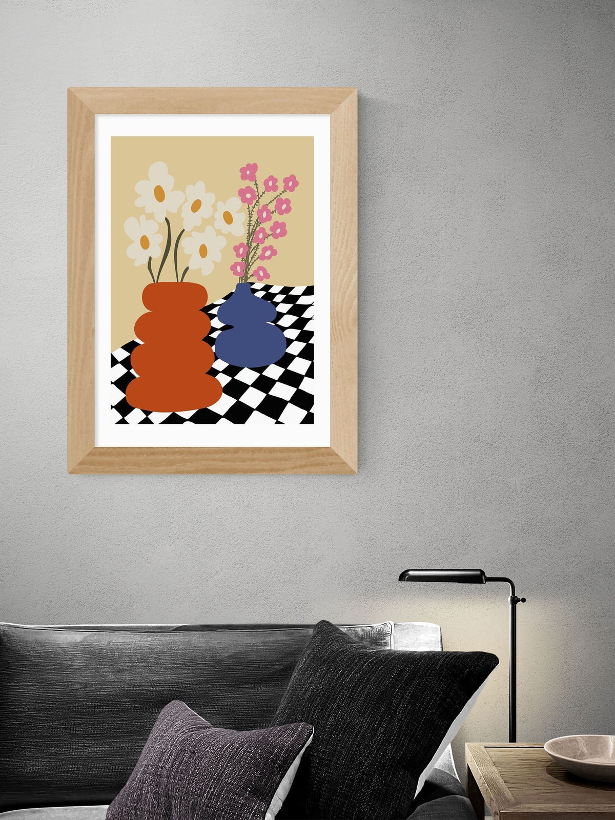 East End Prints Oak Two Blooming Pottery framed art print - British product