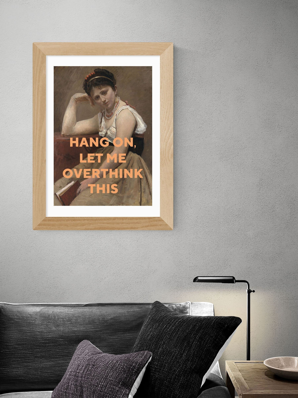 Oh! Fine Art Oak Let Me Overthink This art print - British product