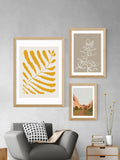 East End Prints Oak Yellow Plant art print - British product