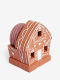 Set of 4 Natural Gingerbread Light Up Coasters