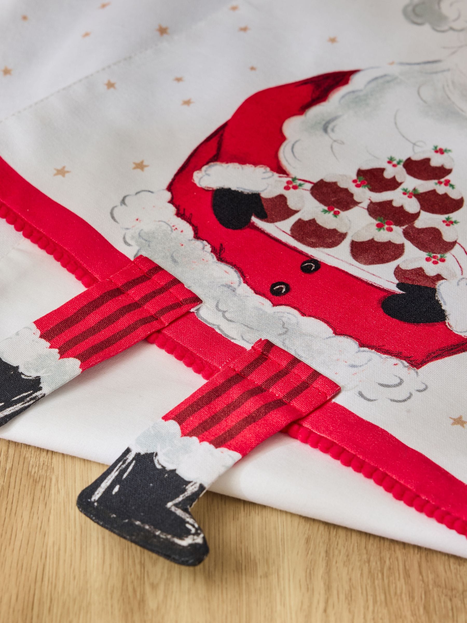 Red Santa Musical Light Up Table Runner, imported from the UK