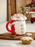 Red Christmas Santa Mug Stoneware 11cm, imported from the UK