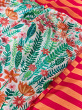 Lucy Tiffney rose dahlias duvet cover and pillowcase set, UK version