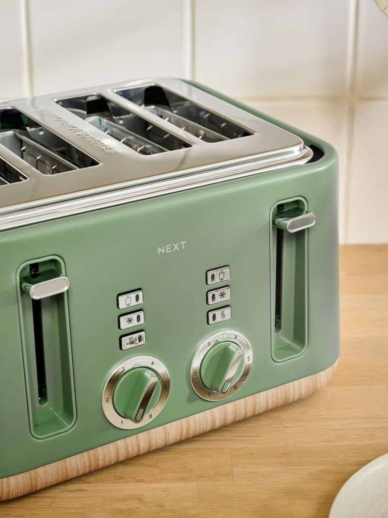 Green Bronx 4 Slice Toaster
