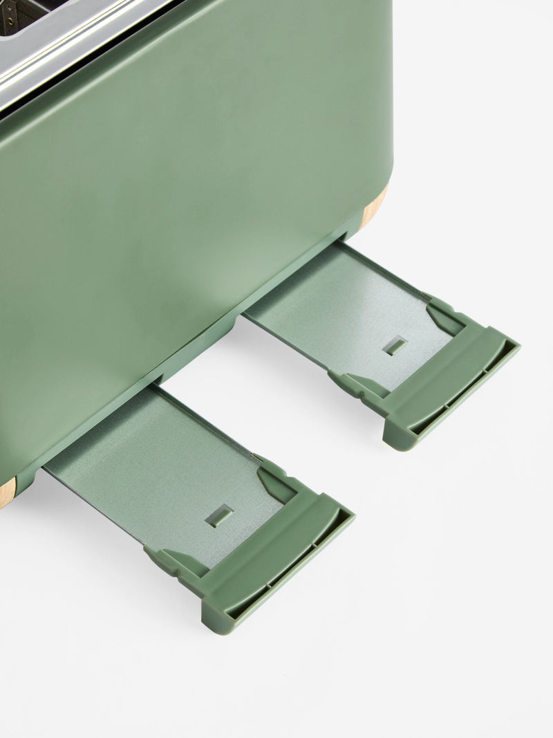 Green Bronx 4 Slice Toaster