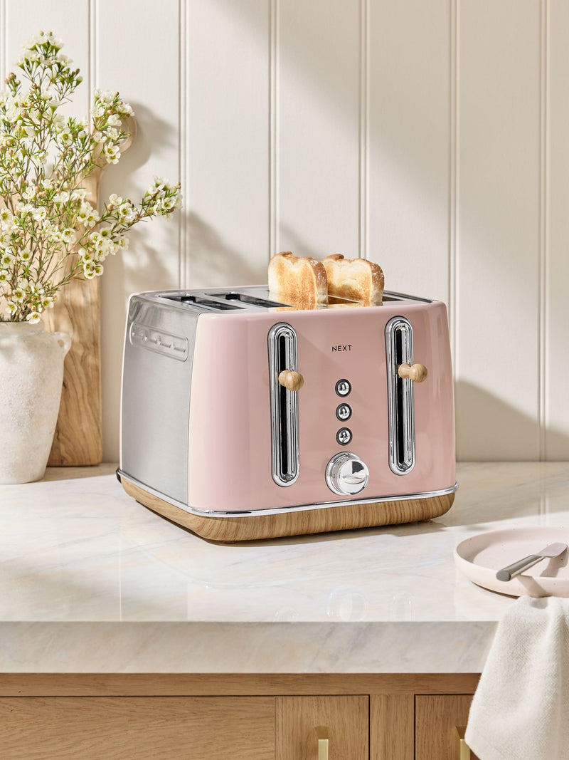 Malvern pink 4-slice toaster, imported from the UK