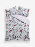 Christmas houses tufted duvet cover and pillowcase set, imported from the UK