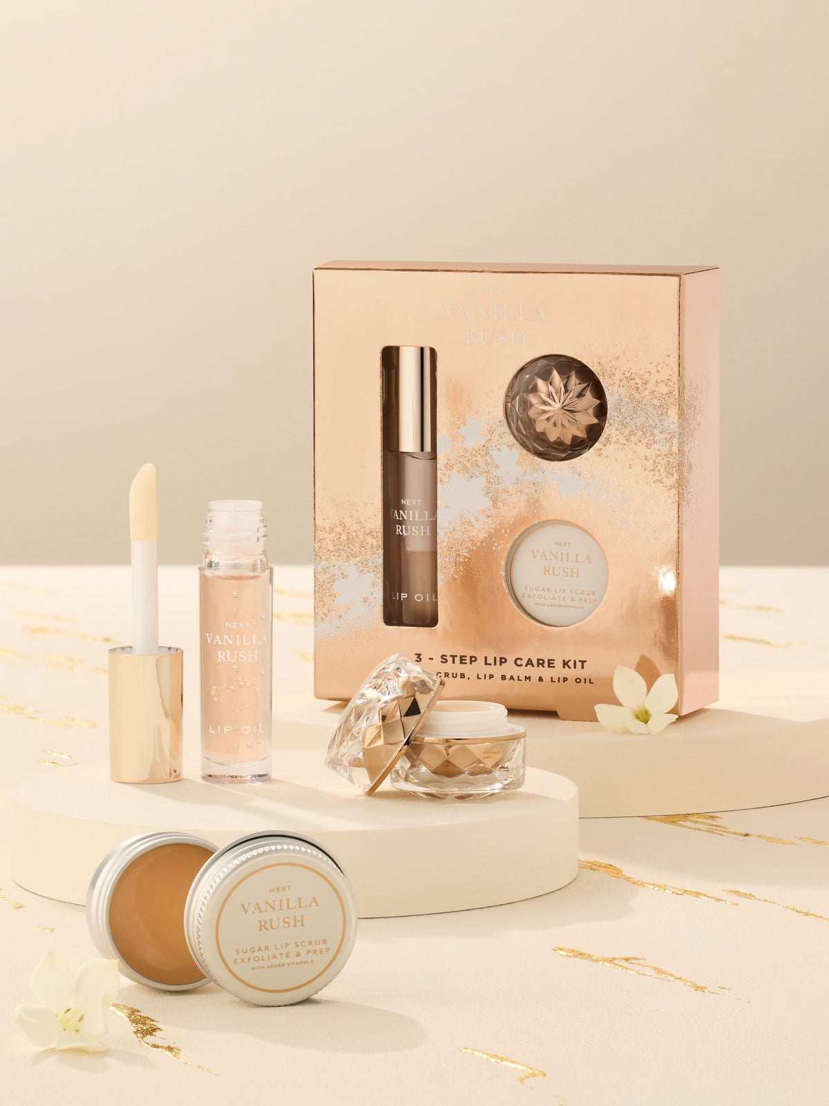Vanilla Rush 3 Step Lip Care Kit