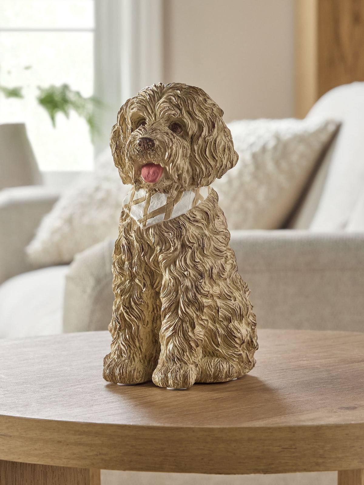 Small Louis the Labradoodle resin ornament, imported from the UK