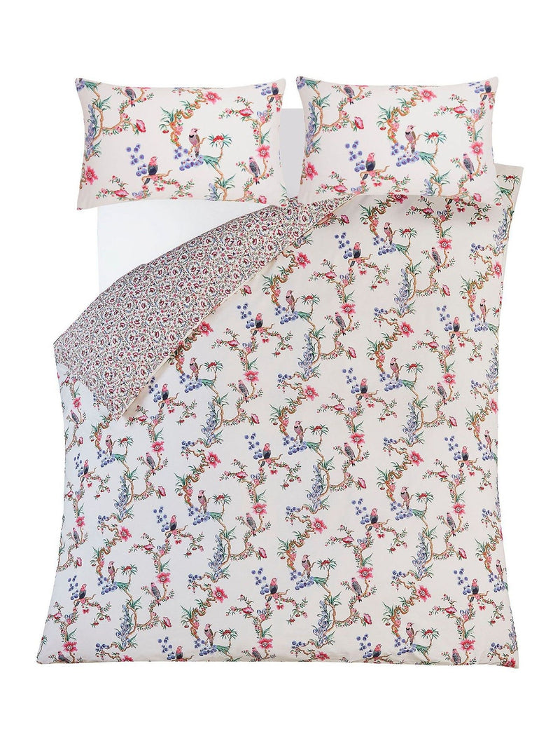 Cath Kidston Blush Birds duvet cover and pillowcase set - British product