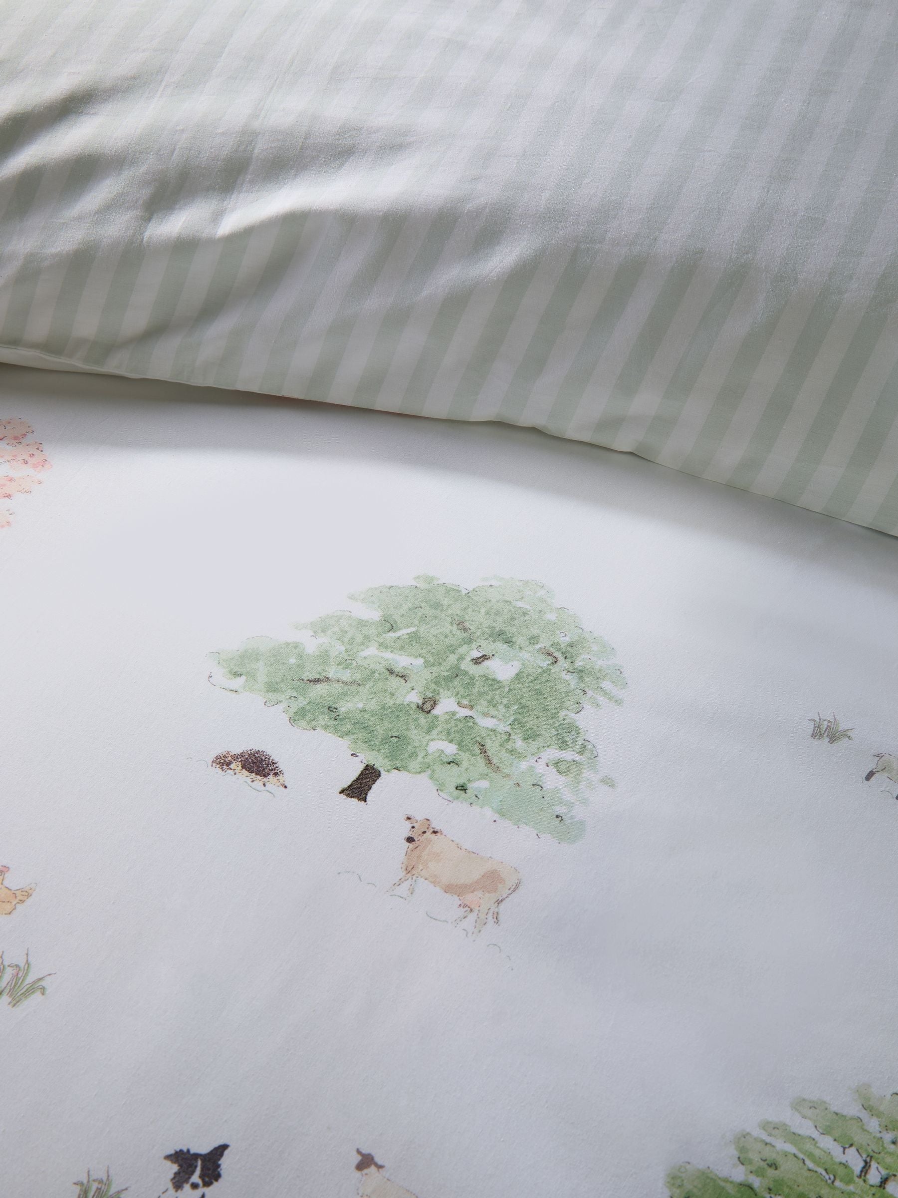 Sophie Allport Green Spring Cottage Duvet Cover and Pillowcase Set