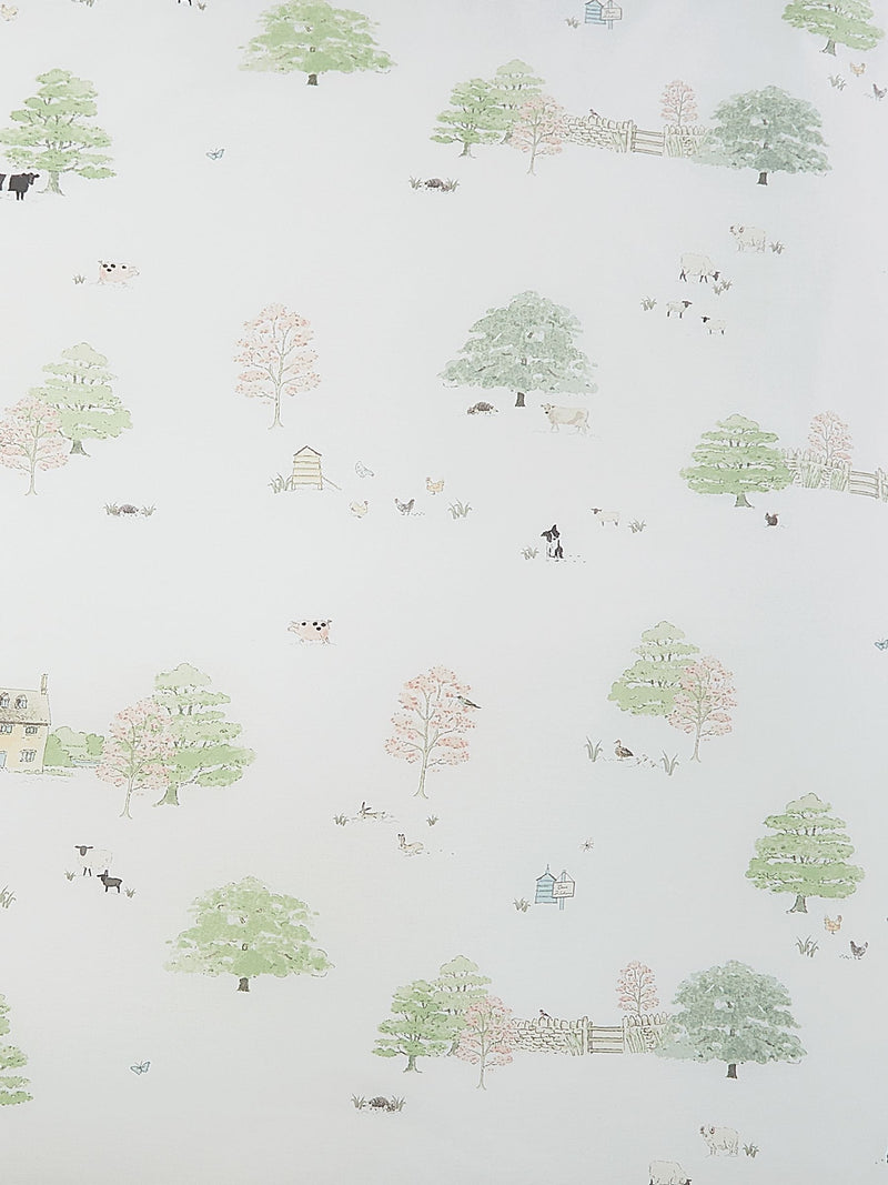 Sophie Allport Green Spring Cottage Duvet Cover and Pillowcase Set