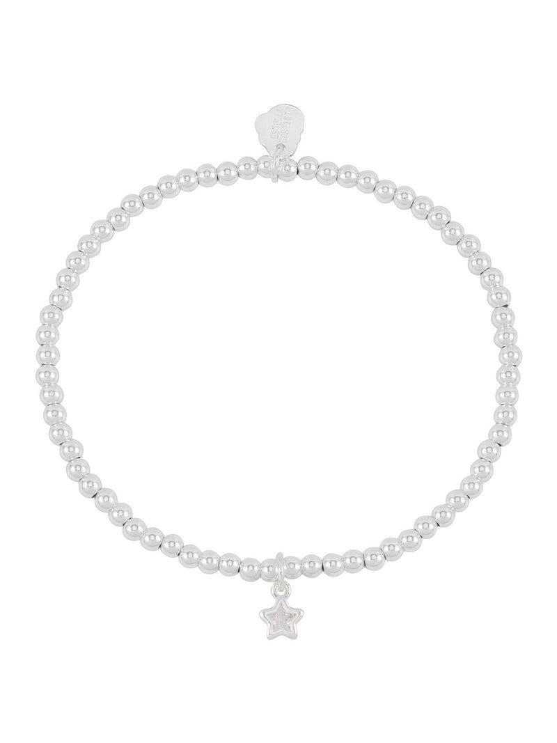 Estella Bartlett Silver Tone CZ Star Sienna Bracelet 16.5cm - British product